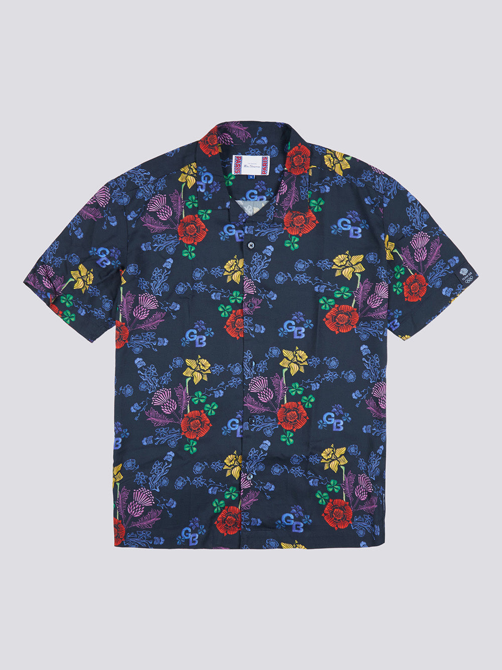 Chemises Ben Sherman Team GB Floral Bleu Marine | ISH-73885062